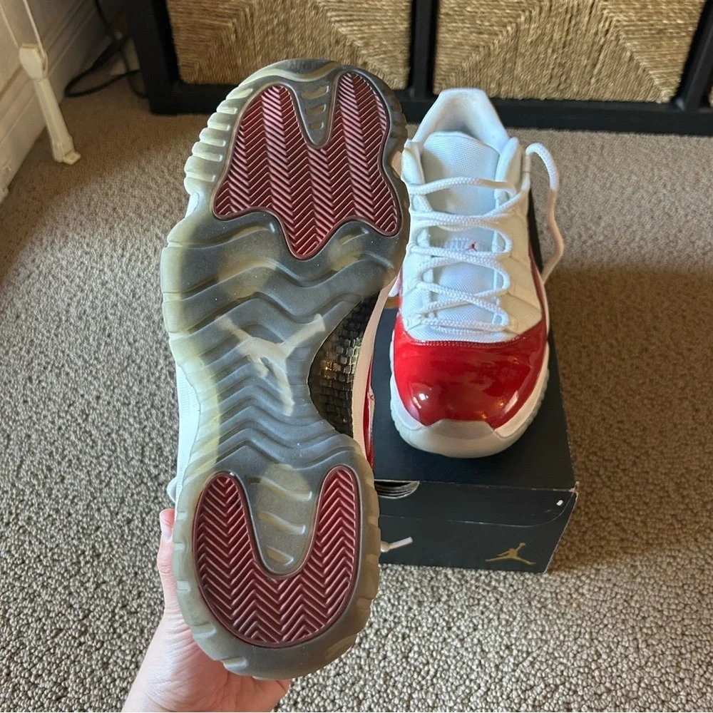 Nike Air Jordan 11 Retro Low Cherry 2016 Size 13 Men’s White Red 528895-102 OG